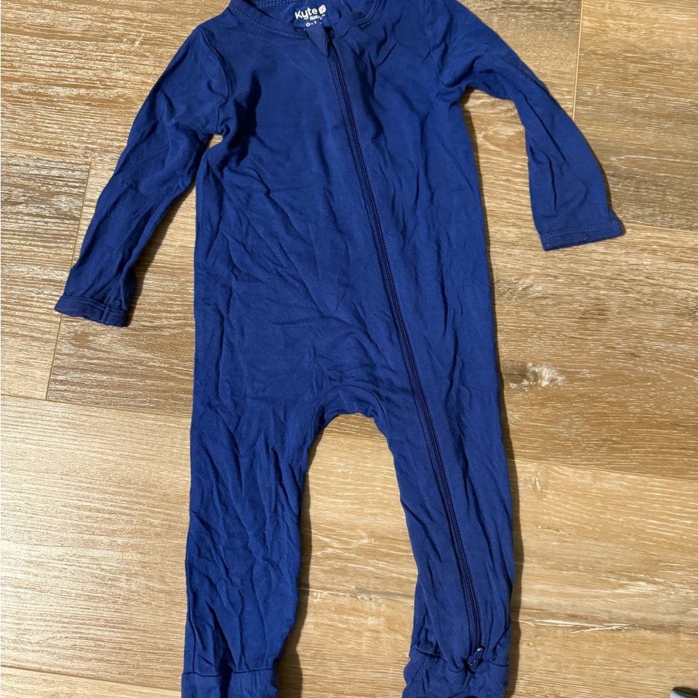 Kyte BABY Royal Blue Footies One Piece Sleepwear 6-12 months